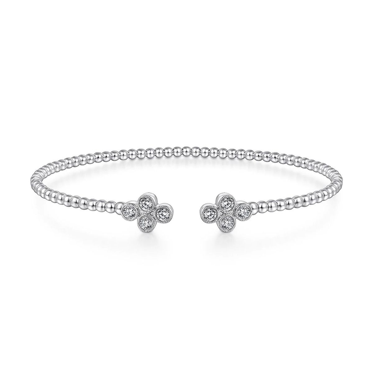 Double Cross Diamond Split Bracelet 14kg
